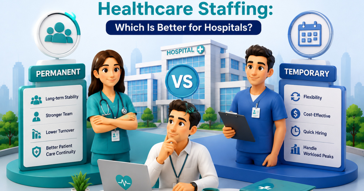 Permanent vs Temporary Healthcare Staffing: Which Is Better for Hospitals?
