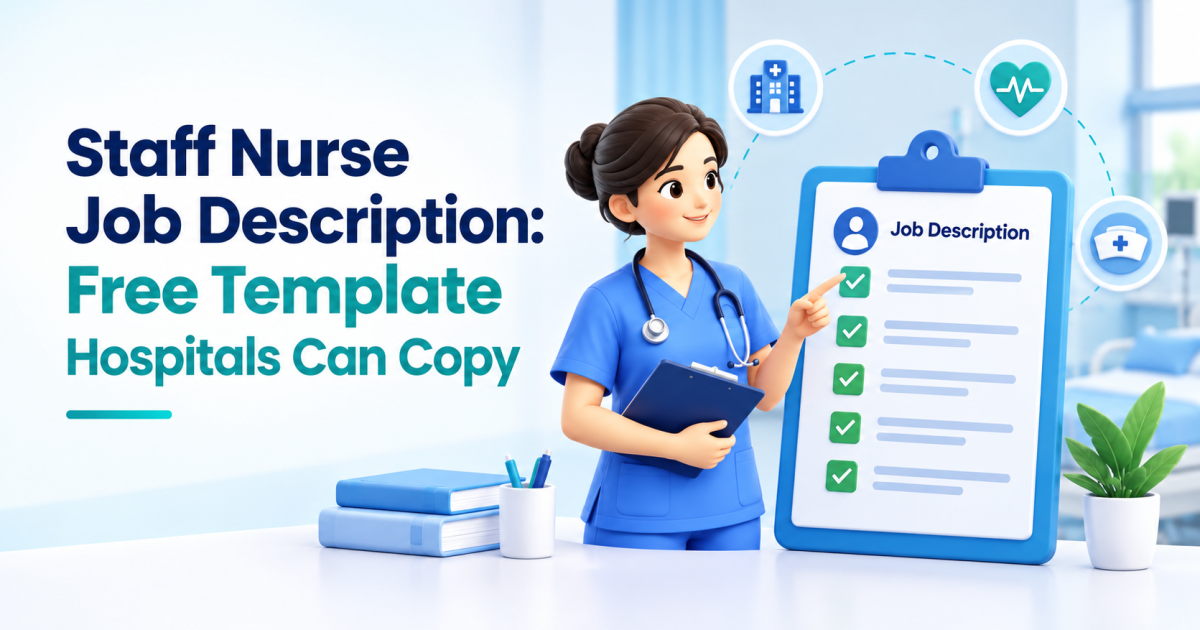 Staff Nurse Job Description: Free Template Hospitals Can Copy