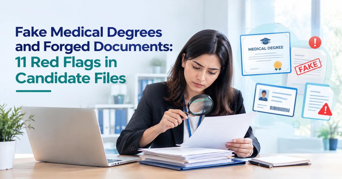 Fake Medical Degrees and Forged Documents: 11 Red Flags in Candidate Files 