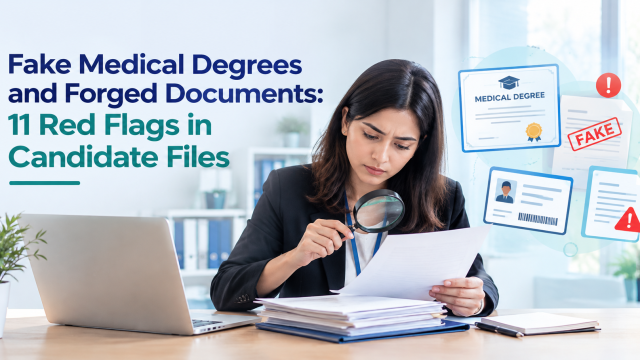 Fake Medical Degrees and Forged Documents: 11 Red Flags in Candidate Files 